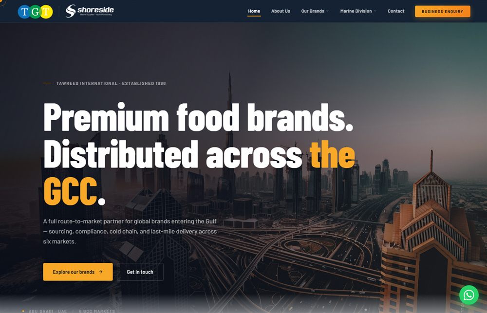 TGT Middle East website